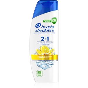Head & Shoulders Citrus Fresh 2v1 Anti-Ross Shampoo voor Vet Haar 330 ml