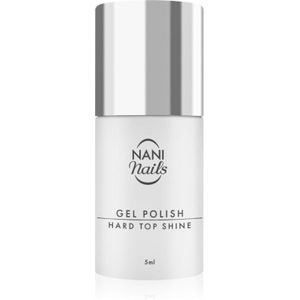 NaniNails NANI Hard Top Shine Top Coat Gel voor Bescherming en Glans zonder Gelplak 5 ml