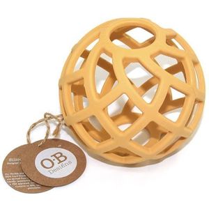 O.B Designs Eco-Friendly Teether Ball bijtring Tumeric 3m+ 1 st