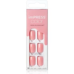 KISS imPRESS Color Short valse nagels Pretty Pink 30 st