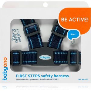 BabyOno Be Active Safety Harness First Steps haaraccessoire voor Kinderen Dark Blue 6 m+ 1 st