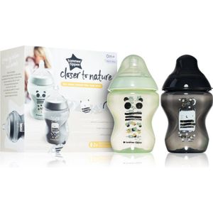 Tommee Tippee Closer To Nature Anti-colic Ollie and Pip babyfles Slow Flow 0m+ 2x260 ml