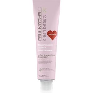 Paul Mitchell Clean Beauty Color Depositing Treatment Voedende Masker voor Gekleurd Haar Tint Cinnamon 150 ml