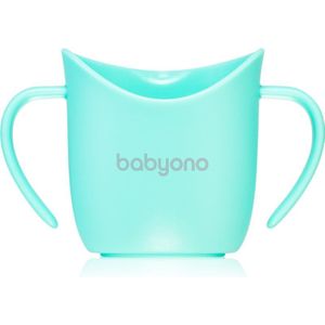 BabyOno Be Active Ergonomic Training Cup trainingsbeker met handvaten Mint 6 m+ 120 ml