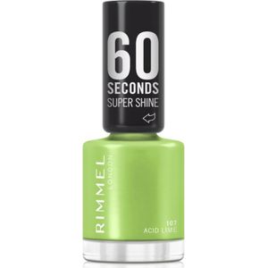 Rimmel - 60 Seconds Super Shine - Nagellak - Tint 107 Acid Lime - 8 ml