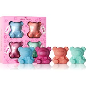 I Heart Revolution - Teddy Bear Gift Set - Badschuim - 4st. 50 g