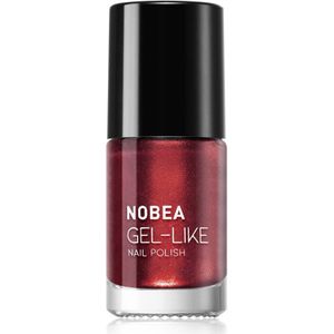 NOBEA Metal Gel-like Nail Polish Nagellak met gel effect Tint Polish Ruby 6 ml