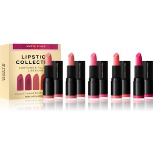 Revolution PRO Lipstick Collection Satijn Lippenstift gift set Tint Matte Pinks 5x3,2 gr