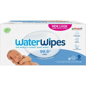 Water Wipes Baby Wipes 9 Pack Tedere Vochtige Babydoekjes 9x60 st