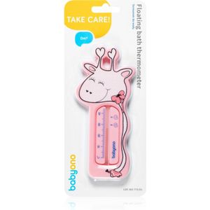 BabyOno Take Care Floating Bath Thermometer kinderthermometer voor in Bad Pink Giraffe 1 st