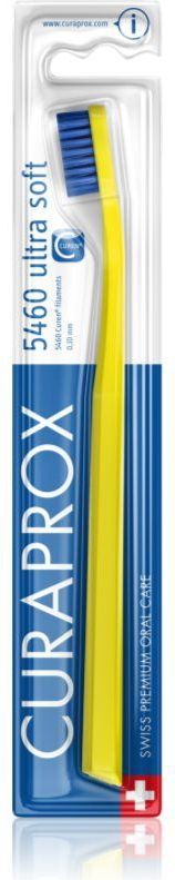 Curaprox CS 5460 Ultra Soft - Handtandenborstel - Geel-Blauw - Curen Borstelharen