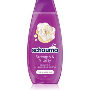 Schwarzkopf Schauma Strength & Vitality Versterkende Shampoo voor Fijn en Futloss Haar 400 ml