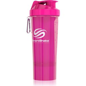 Smartshake Slim sportshaker + reservoir kleur Pink 500 ml