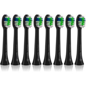 TrueLife - SonicBrush Compact - Vervangende Opzetstuk - Zwart - 8 Stuks