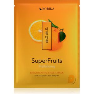 KORIKA - SuperFruits Hallabong - Sheet Mask - 25 gr - Gezichtsmasker