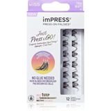 KISS imPRESS Just Press & GO ! Tros Neppe Wimpers zonder Bundel Edgy Whispy C 12 st