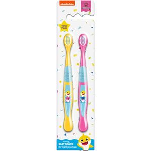 Corsair - Baby Shark - Kindertandenborstels - 2 st