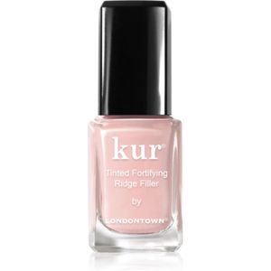 LONDONTOWN Kur Tinted Fortifying Ridge Filler gladmakende nagellakprimer voor Droge en Broze Nagels Tint Petal Pink 12 ml