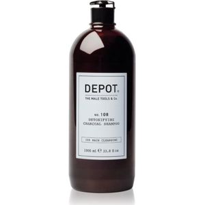 DEPOT - No. 108 - Detoxifying Charcoal Shampoo - 1000 ml - Actieve Houtskool