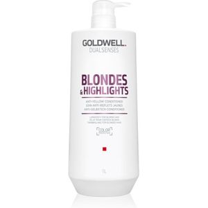 Goldwell Dualsenses Blondes & Highlights conditioner voor blond haar neutraliseert gele Tinten 1000 ml