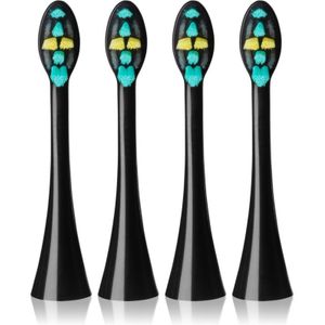 Concept Perfect Smile 3D Daily Clean Vervangende Opzetstuk voor sonische tandenborstels Black 4 st