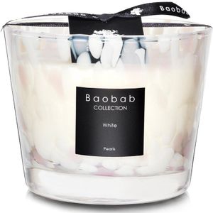 Baobab Collection Pearls White geurkaars 10 cm