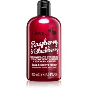 I love... Raspberry & Blackberry douche- en badcrème 500 ml