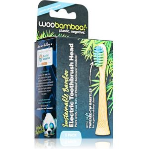 Woobamboo Eco Electric Toothbrush Head Vervangende Opzetstuk voor Tandenborstel van bamboe Compatible with Philips Sonicare 6 st