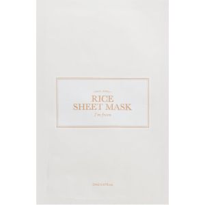 I'm from Rice Sheet Mask hydraterende sheet mask voor Egalisatie van Huidtint 1 st