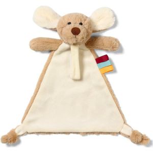 BabyOno Have Fun Cuddly Toy with a Dummy Holder pluche knuffel met clip Dog Willy 0 m+ 1 st
