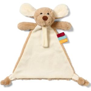 BabyOno Have Fun Cuddly Toy with a Dummy Holder pluche knuffel met clip Dog Willy 0 m+ 1 st