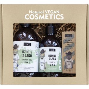 LaQ - Boar From Forest - Lichaamsverzorgingsset - Cosmetica - 500 ml Douchegel, 300 ml Shampoo, 30 ml Baardolie