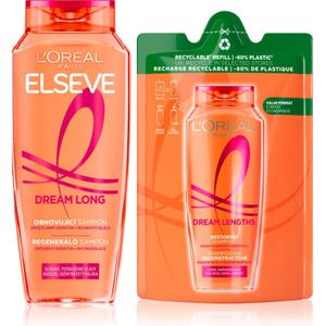 L’Oréal Paris - Elseve Dream Long - Shampoo - 2 Stuks - 400 ml en 250 ml