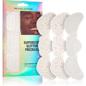Makeup Revolution Superstar Glitter Freckles stickers voor het Gezicht 3 st