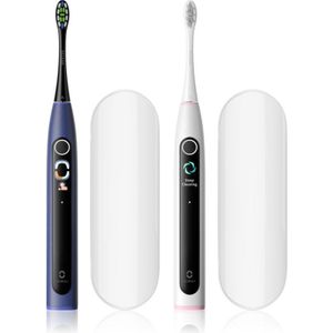 Oclean - X Lite Set - Sonische Tandenborstel - Dark Blue en Grey - DUOPACK met Reisetui