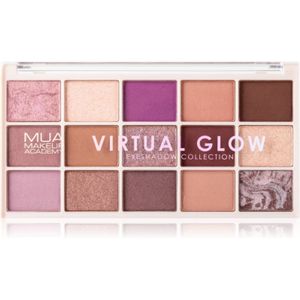 MUA Makeup Academy - Professional 15 Shade Palette - Oogschaduw Palette - Tint Virtual Glow - 12 g