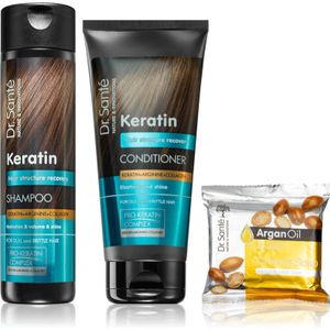 Dr. Santé - Keratin - Haarverzorgingsset - Voor Breekbaar en Gestrest Haar - 3 Stuks