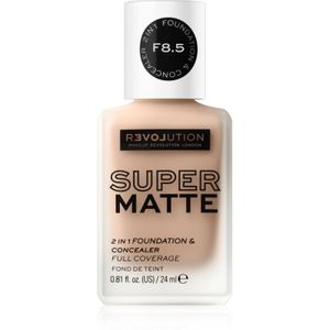 Revolution - Relove Super Matte Foundation - Matte Make-up - Tint F8.5 - 24 ml