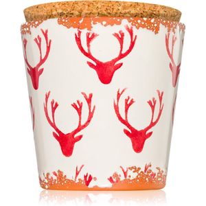 Wax Design Deer Red geurkaars 10 cm