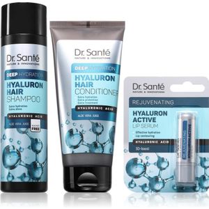 Dr. Santé - Hyaluron - Haarbalsems voor Vrouwen - 3 st - Inclusief Lippenbalsem