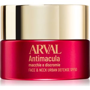 Arval Antimacula Face & Neck Urban Defense SPF50 Beschermende Crème tegen Donkere Vlekken 50 ml