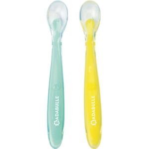 Badabulle Silicone Spoons lepeltje 3 m+ 2 st