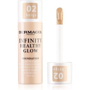 Dermacol Infinity Healthy Glow Vloeibare Foundation SPF 10 Tint 02 Beige 20 g
