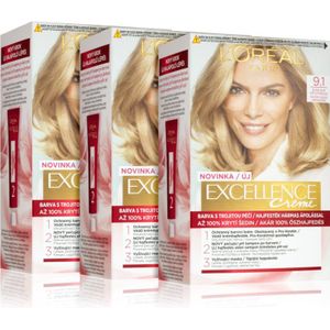 L’Oréal Paris Excellence Creme Haarkleuring 9.1(handige verpakking) Tint