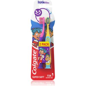 Colgate Little Kids Smiles 3-5 Duopack tandenborstels voor Kinderen 2 st