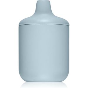 Mushie Silicone Sippy Cup Kop Powder-blue 175 ml