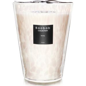 Baobab Collection Pearls White geurkaars 24 cm