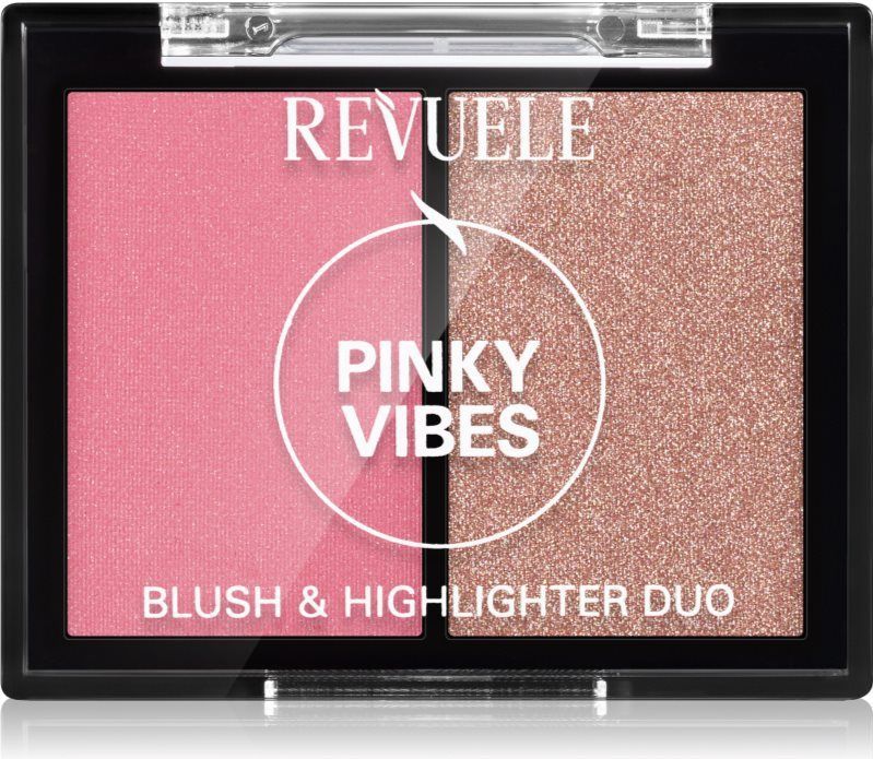 Revuele - Blush & Highlighter Duo - Blush - Verhelder Tint Pinky Vibes - 8 g