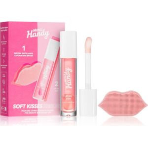 Merci Handy - Soft Kisses - Lippenbalsem - Veganistisch - Set met Lippenolie en Reinigingsborstel