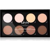 NYX Professional Makeup Highlight & Contour PRO Contour Palet 8x2,7 gr